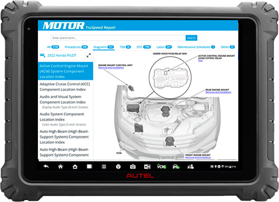 OEM Data na tabletu Autel